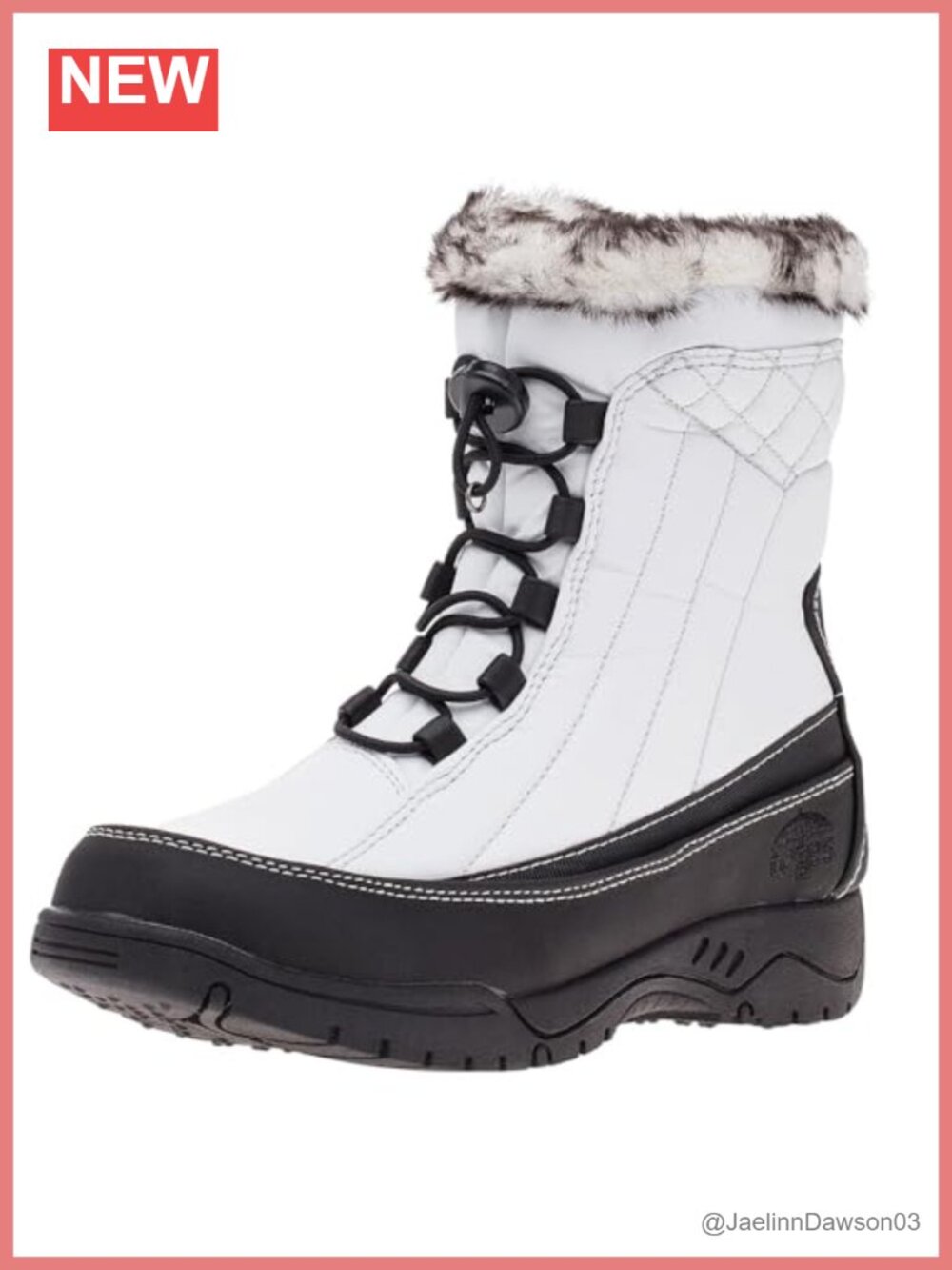 Women's Insulated Waterproof Mid-Calf Snow Boots Faux Fur